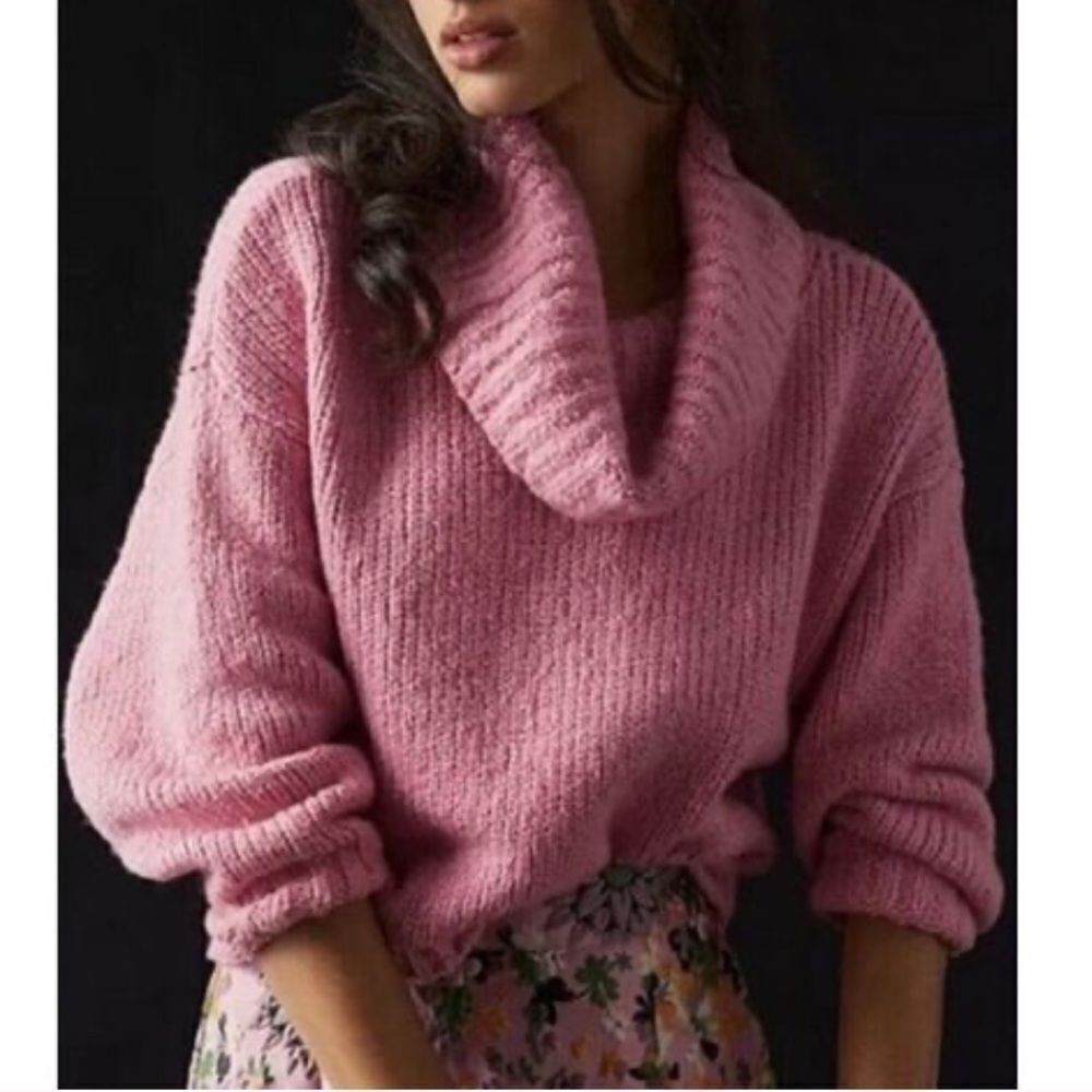 Anthropologie Pink Sweater